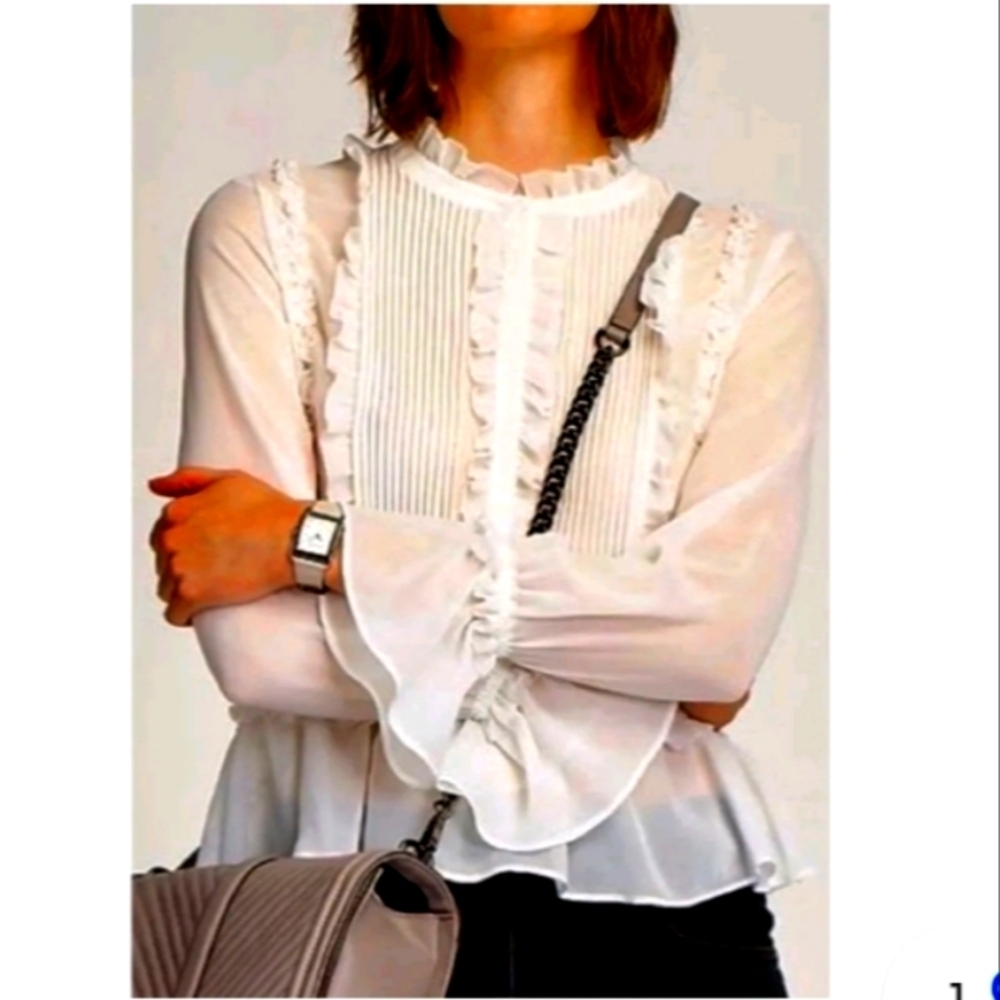 Rebecca Minkoff Nina ivory dress top size xs
